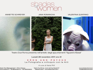 “EROS AND PSYCHE” la fotografia a colloquio con le arti invito 28 novembre