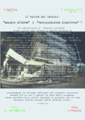 L'Aquila - Casa dello studente - 06.04.09 ore 21 stampa tracciat